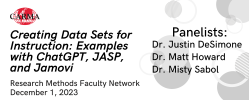 Creating Data Sets for Instruction: Examples with ChatGPT, JASP, and Jamovi