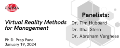 Virtual Reality Methods for Management