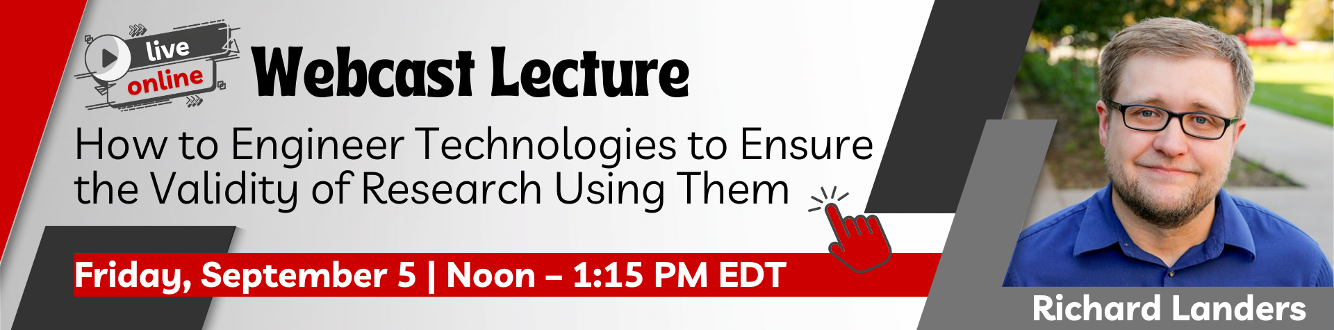 CARMA Webcast Lecture with Richard Landers on September 5