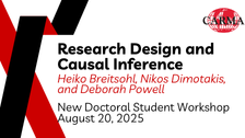 New Doctoral Student Workshop 2025: Research Design & Causal Inference
