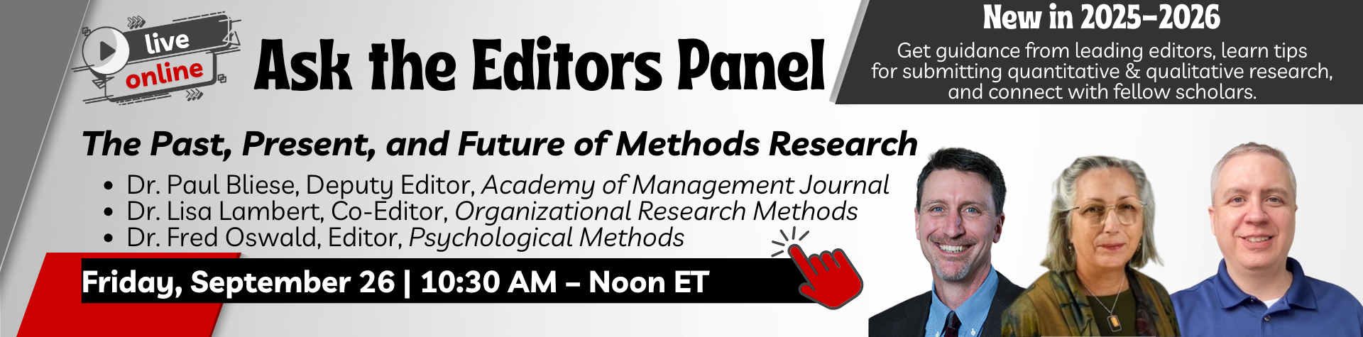 Ask the Editors Panel September 2025