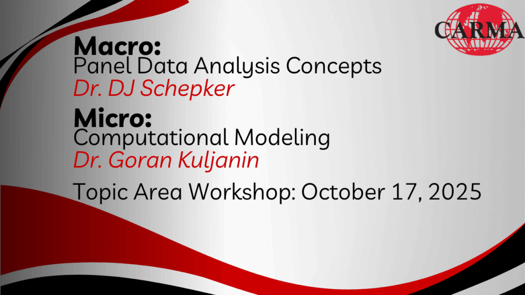 Topic Area Workshop October Event