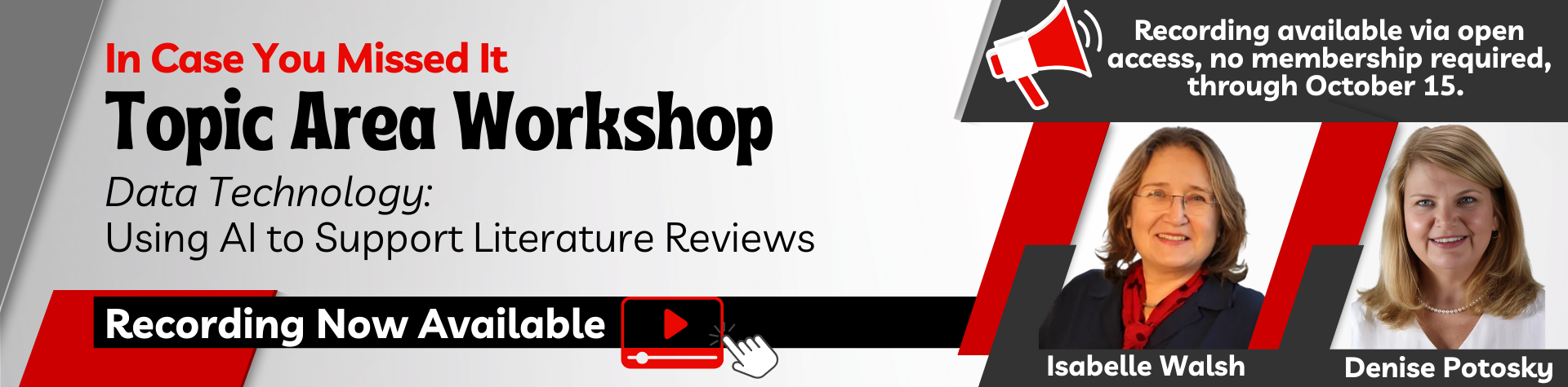 In Case You Missed It: Data Technology Topic Area Workshop