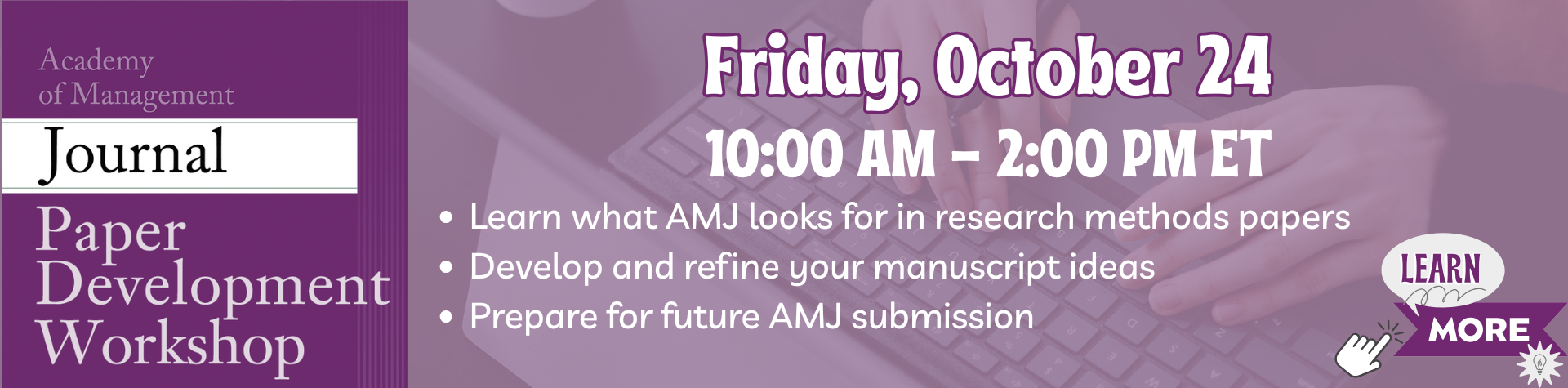 AMJ Paper Development Workshop
