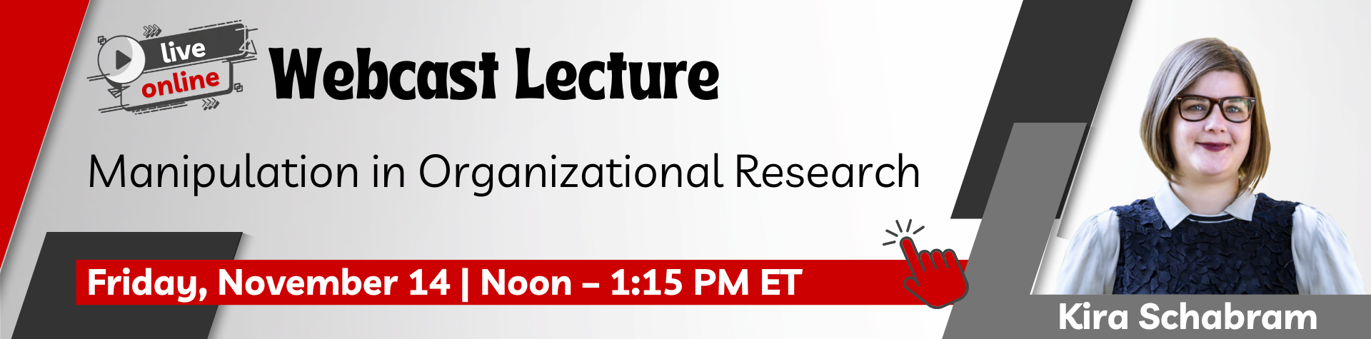 Kira Schabram Webcast Lecture - November 14
