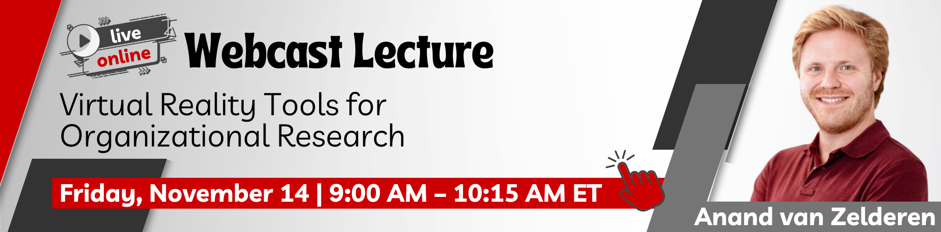 Webcast Lecture - Anand van Zelderen, November 14
