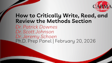 How to Critically Write, Read, and Review the Methods Section
