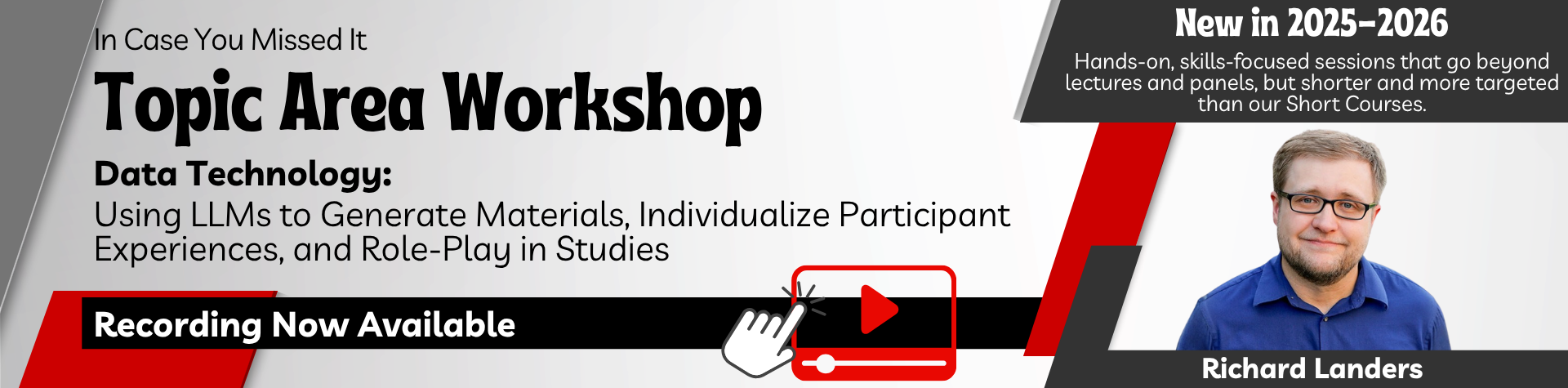 Topic Area Workshop Richard Landers