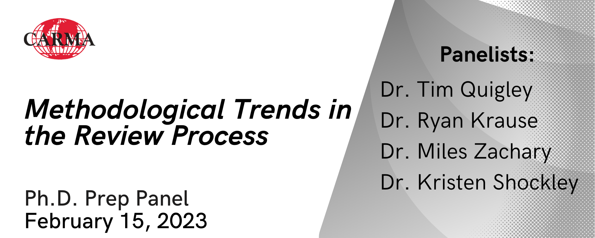 PhD Prep Group: Methodological Trends in the Review Process