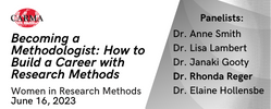 Becoming a Methodologist: How to Build a Career with Research Methods
