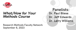 What/How for Your Methods Course