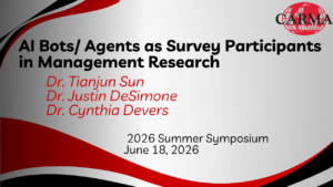 AI Bots/ Agents as Survey Participants in Management Research