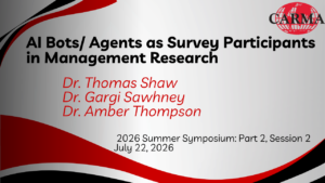AI Bots/ Agents as Survey Participants in Management Research