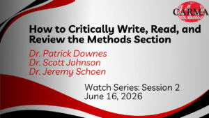 How to Critically Write, Read, and Review the Methods Section