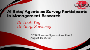 AI Bots/ Agents as Survey Participants in Management Research