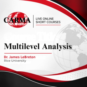 2027 January Online Short Course - Multilevel Analysis
