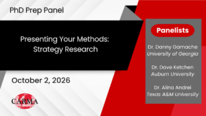 Presenting your Methods: Strategy Research